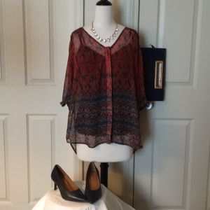 Fantastic Patterned Sheer Top from Stitch Fix